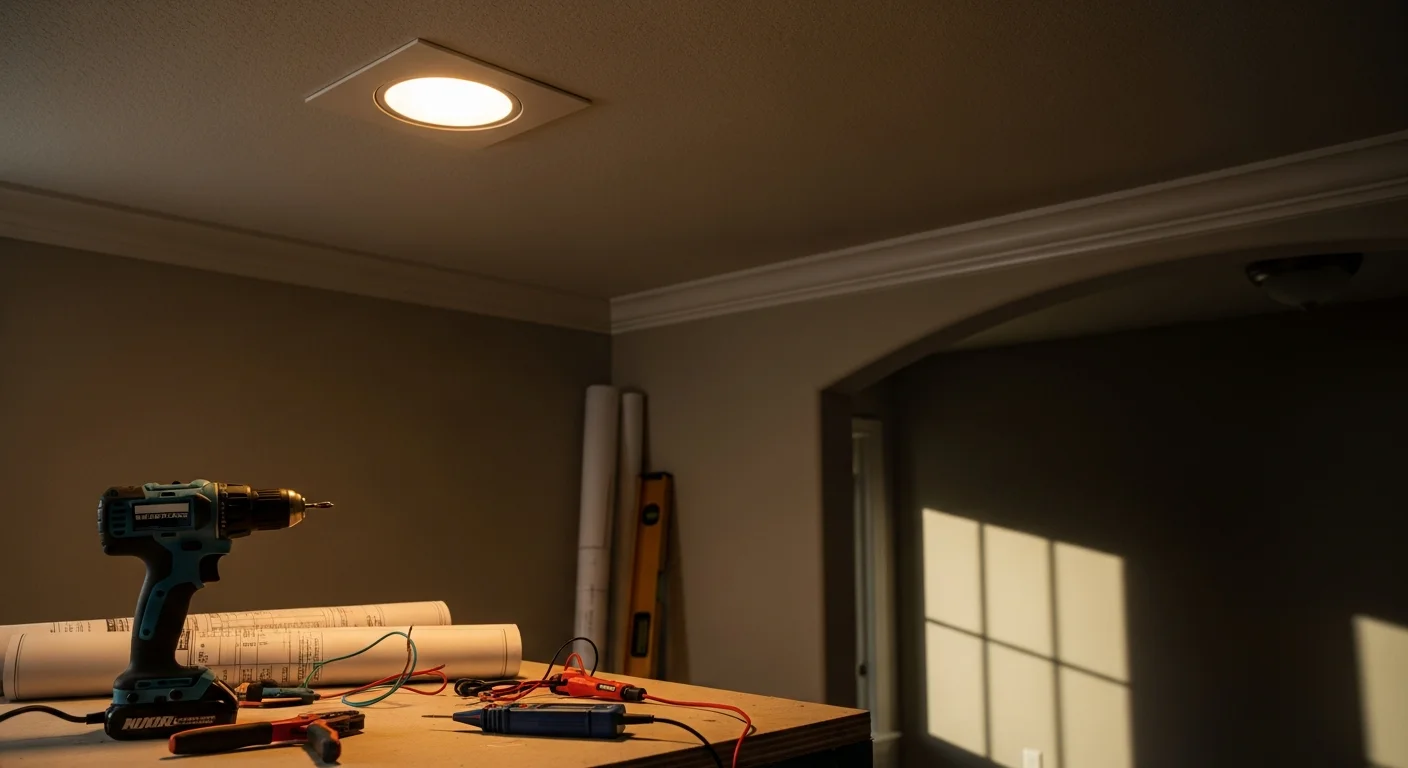Handyman performing home repair and maintenance work