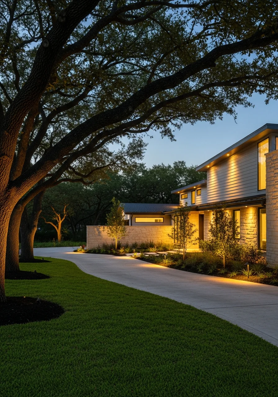 A Houston home exterior showing quality construction and landscaping.
